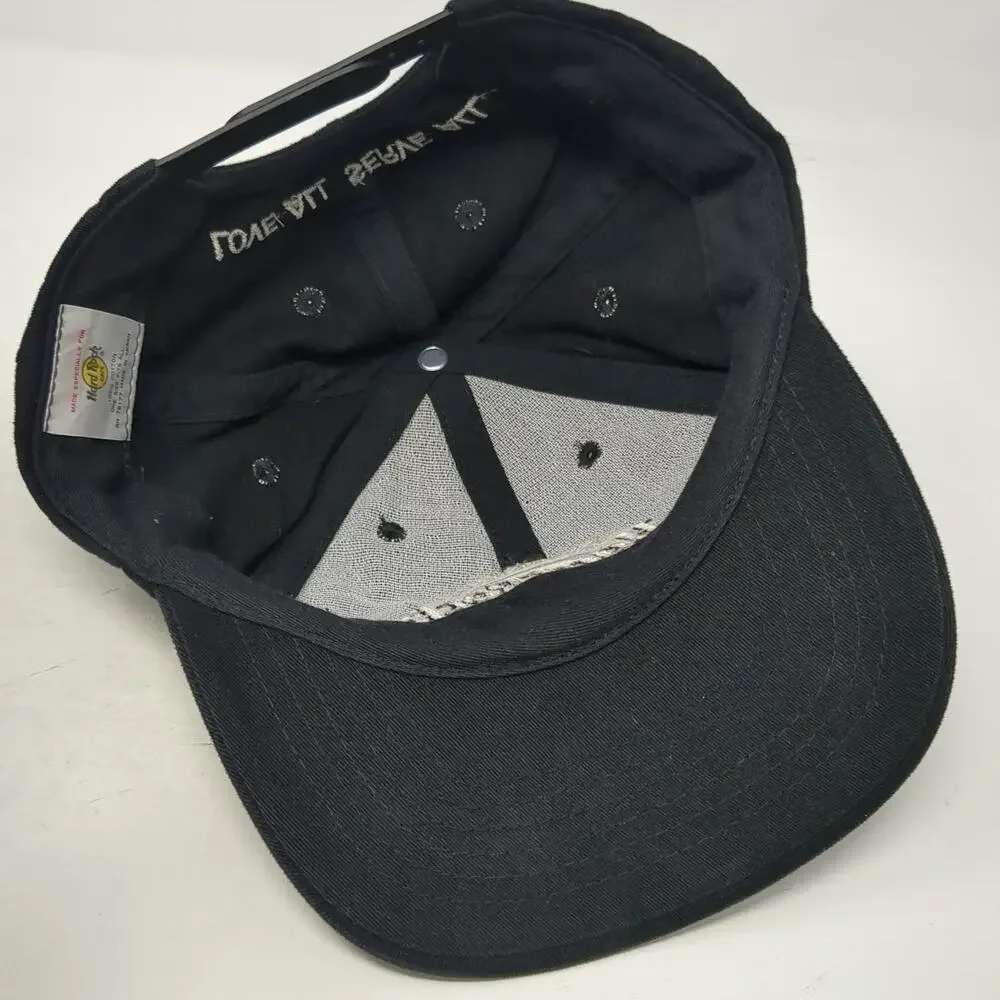 Hard Rock Cafe Snapback Black Hat One Size Boston Save the Planet Love All